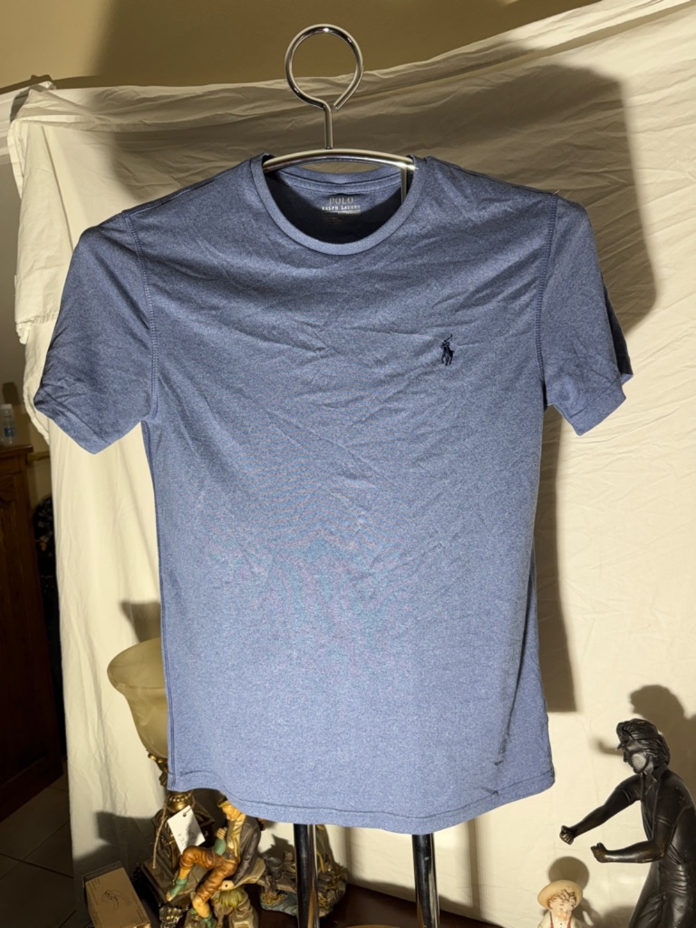 Ralph Lauren Heathered Blue Crewneck Short Sleeve Tee